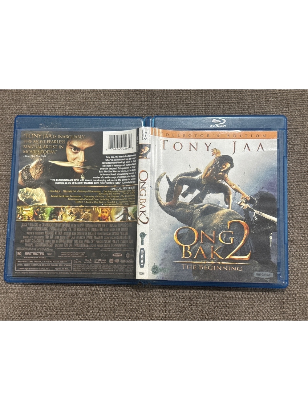 Ong Bak 2 (New Sealed Blu-ray Disc, 2010, Collectors Edition)Tony Jaa